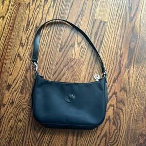 Black nylon long champ bag